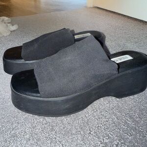 Steve Madden Black Platform Shoes
